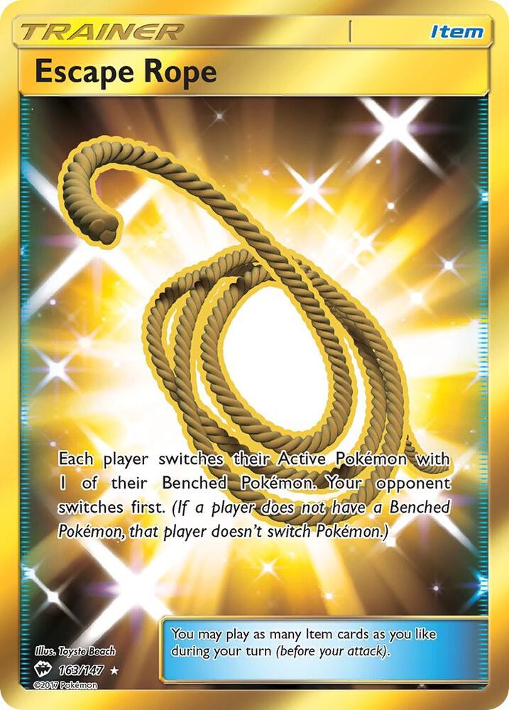 Escape Rope 163/147 (SM - Burning Shadows)  - Holofoil