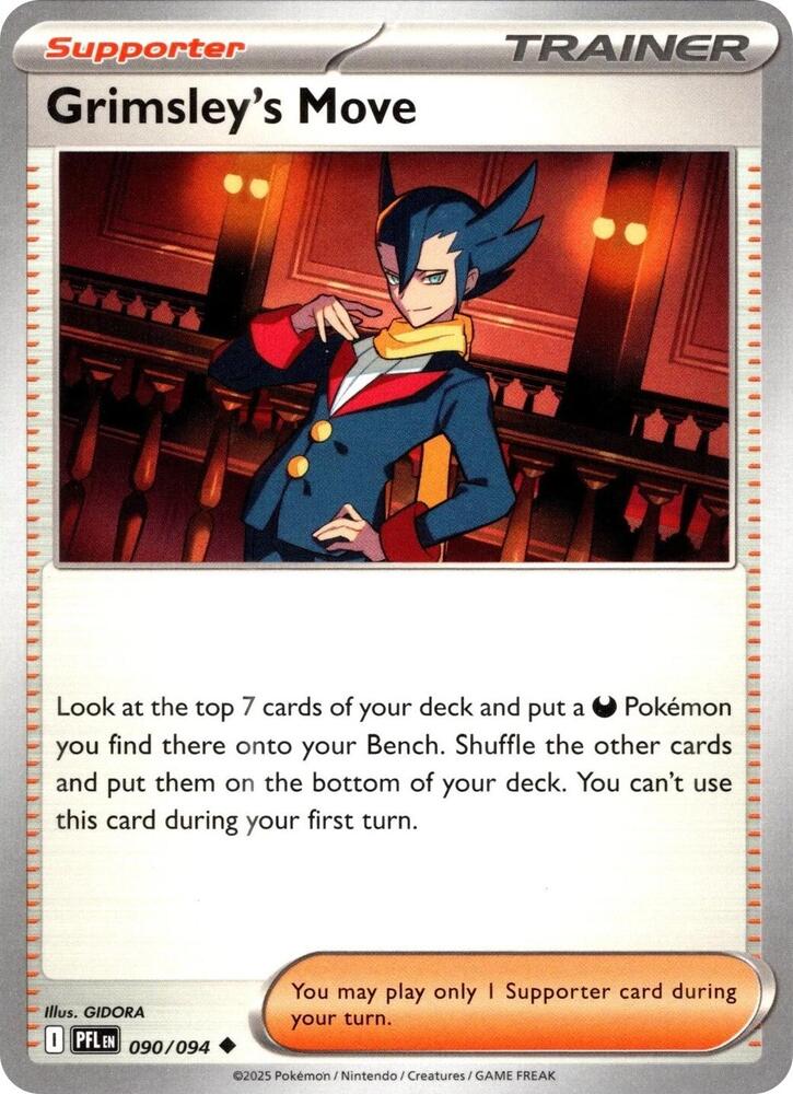 Grimsley's Move 090/094 (ME02: Phantasmal Flames)  - Reverse Holofoil