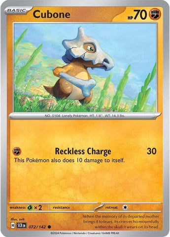 Cubone 072/142 (SV07: Stellar Crown) 