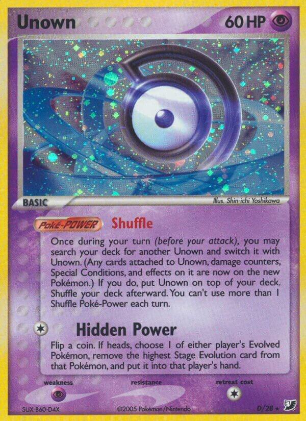 Unown D D/28 (EX Unseen Forces)  - Holofoil