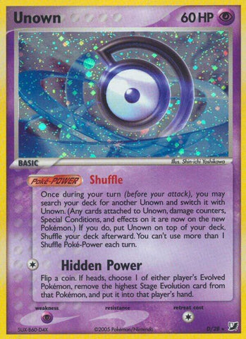 Unown D D/28 (EX Unseen Forces)  - Holofoil