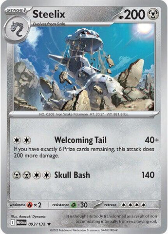 Steelix 093/132 (ME01: Mega Evolution)  - Holofoil