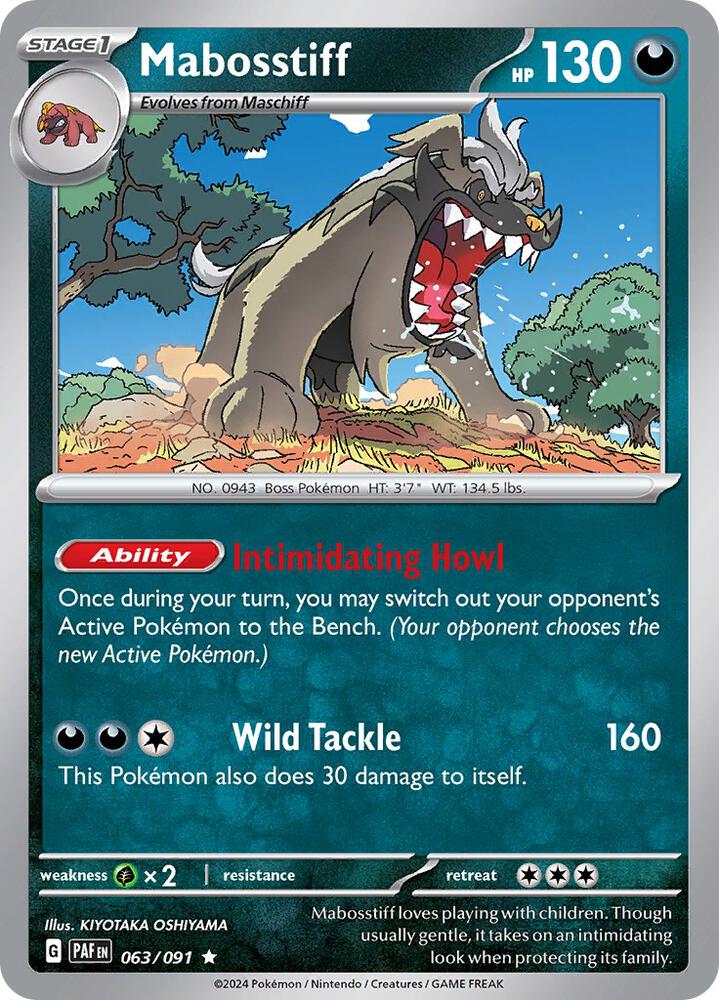Mabosstiff 063/091 (SV: Paldean Fates)  - Holofoil