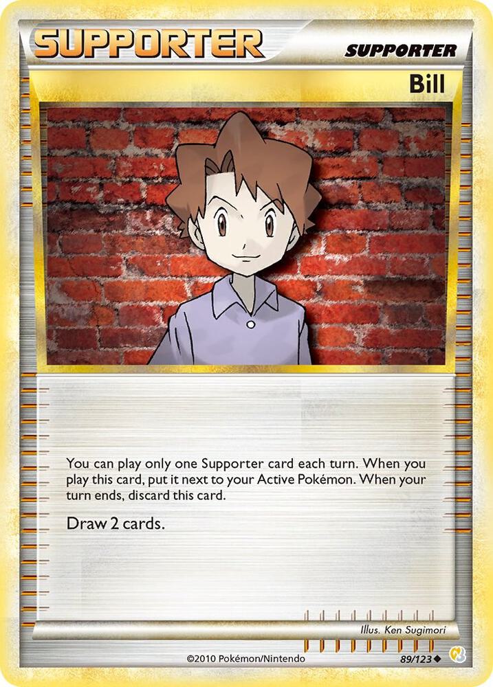Bill 89/123 (HeartGold SoulSilver)  - Reverse Holofoil