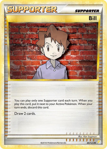 Bill 89/123 (HeartGold SoulSilver)  - Reverse Holofoil