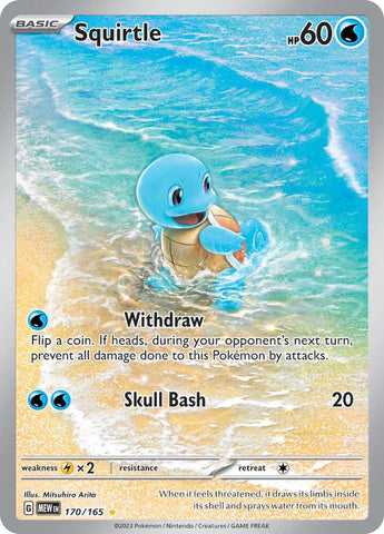 Squirtle 170/165 (SV: Scarlet & Violet 151)  - Holofoil