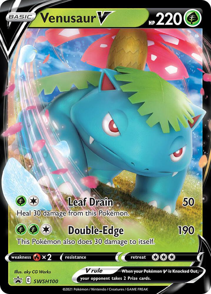 Venusaur V SWSH100 (SWSH: Sword & Shield Promo Cards)  - Holofoil