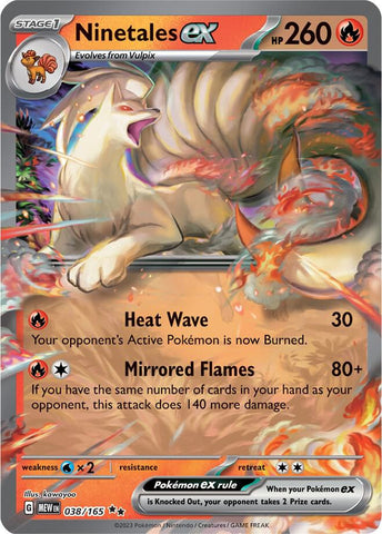 Ninetales ex 038/165 (SV: Scarlet & Violet 151)  - Holofoil