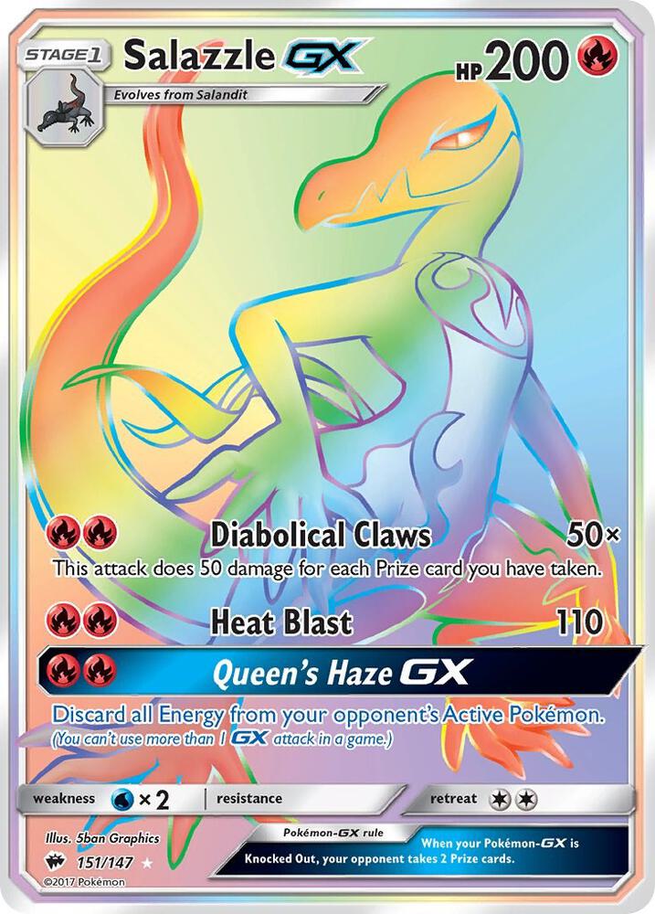 Salazzle GX 151/147 (SM - Burning Shadows)  - Holofoil