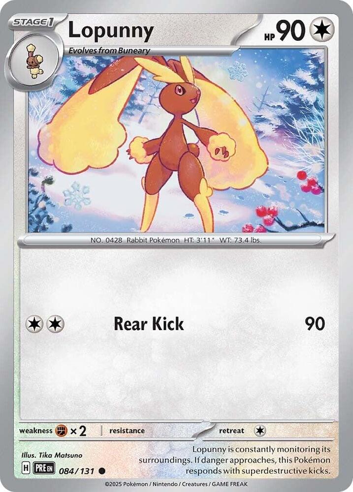 Lopunny 084/131 (SV: Prismatic Evolutions) 