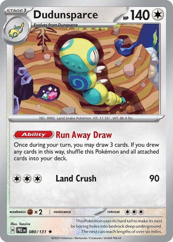 Dudunsparce 080/131 (SV: Prismatic Evolutions)  - Holofoil