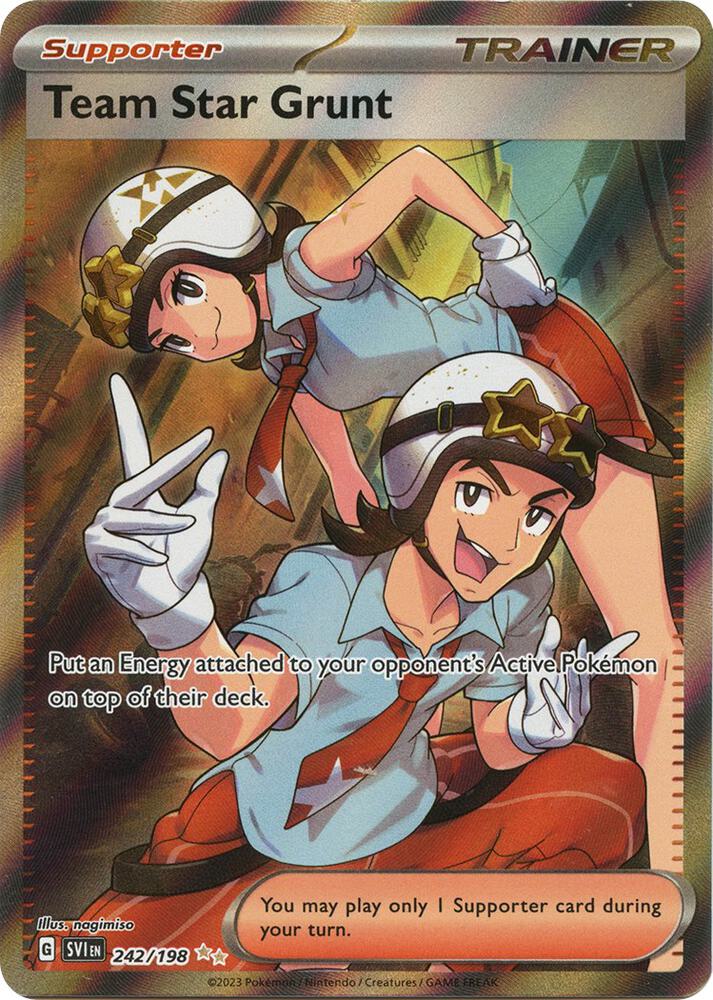 Team Star Grunt 242/198 (SV01: Scarlet & Violet Base Set)  - Holofoil