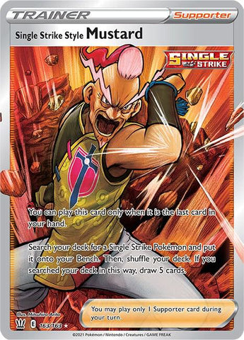 Single Strike Style Mustard 163/163 (SWSH05: Battle Styles)  - Holofoil