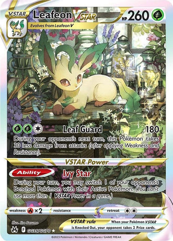 Leafeon VSTAR GG35/GG70 (SWSH: Crown Zenith: Galarian Gallery)  - Holofoil