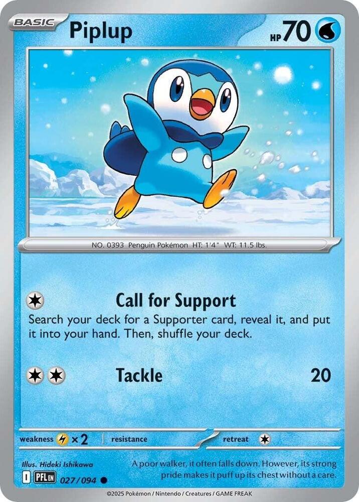 Piplup 027/094 (ME02: Phantasmal Flames) 