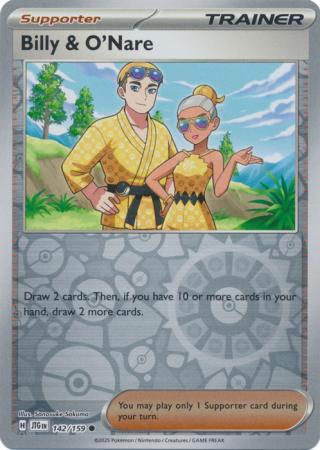 Billy and O'Nare 142/159 (SV09: Journey Together)  - Reverse Holofoil