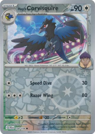 Hop's Corvisquire 134/159 (SV09: Journey Together)  - Reverse Holofoil