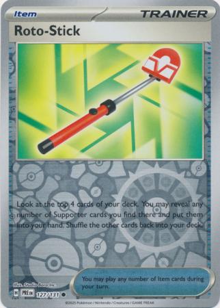 Roto Stick 127/131 (SV: Prismatic Evolutions)  - Reverse Holofoil