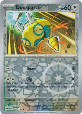 Dunsparce 079/131 (SV: Prismatic Evolutions)  - Reverse Holofoil