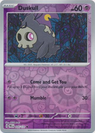 Duskull 035/131 (SV: Prismatic Evolutions)  - Reverse Holofoil