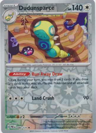 Dudunsparce 080/131 (SV: Prismatic Evolutions)  - Reverse Holofoil