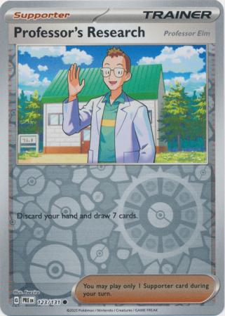 Professor's Research 123/131 (SV: Prismatic Evolutions)  - Reverse Holofoil