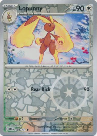 Lopunny 084/131 (SV: Prismatic Evolutions)  - Reverse Holofoil