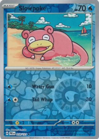 Slowpoke 018/131 (SV: Prismatic Evolutions)  - Reverse Holofoil