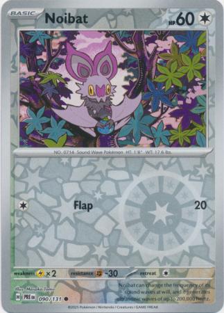 Noibat 090/131 (SV: Prismatic Evolutions)  - Reverse Holofoil