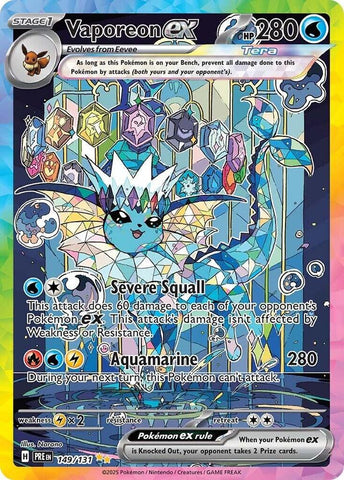 Vaporeon ex 149/131 (SV: Prismatic Evolutions)  - Holofoil