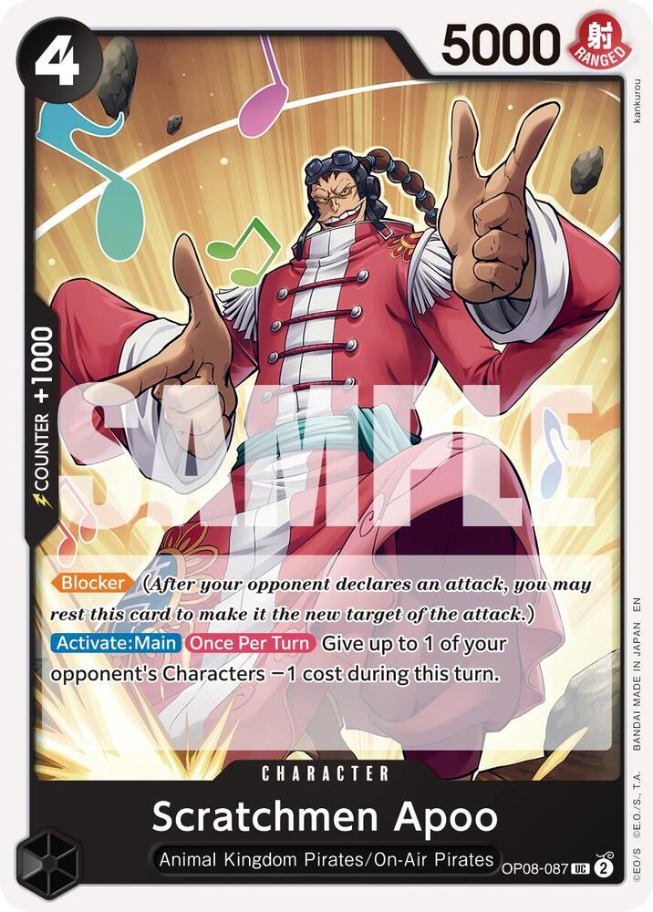 Scratchmen Apoo (Reprint) OP08-087 (Premium Booster -The Best- Vol. 2) 