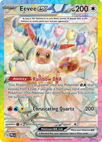 Eevee ex 167/131 (SV: Prismatic Evolutions)  - Holofoil