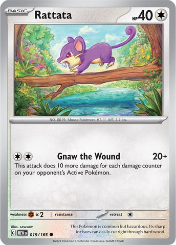 Rattata 019/165 (SV: Scarlet & Violet 151) 