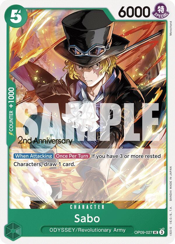 Sabo OP09-027 (Emperors in the New World: 2nd Anniversary Tournament Cards) 