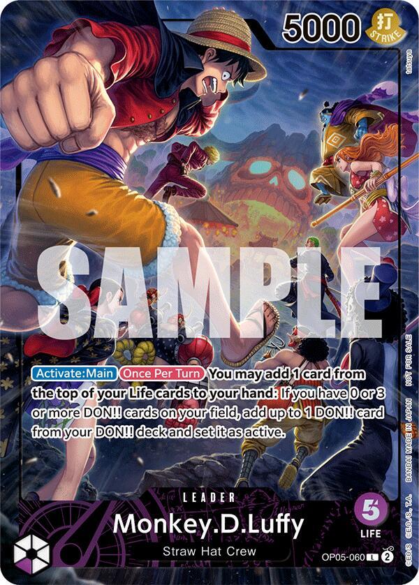 Monkey.D.Luffy (PSA Magazine) OP05-060 (One Piece Promotion Cards)  - Foil