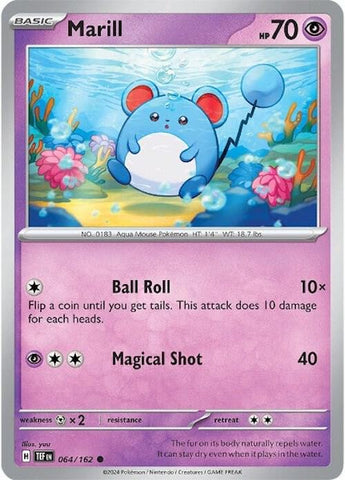 Marill 064/162 (SV05: Temporal Forces)  - Reverse Holofoil