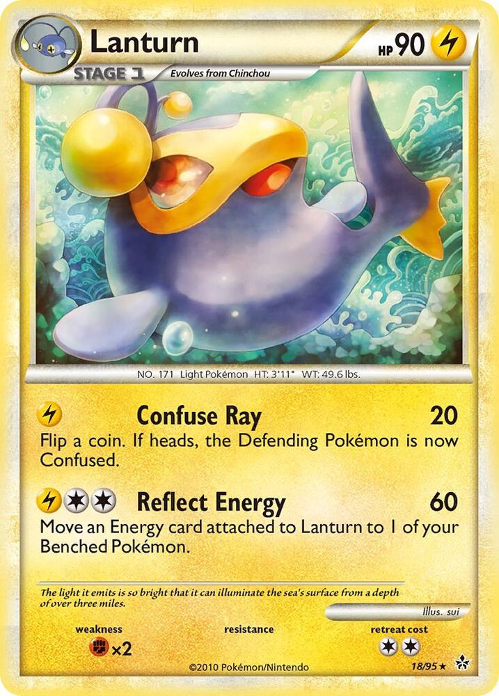 Lanturn 18/95 (Unleashed)  - Reverse Holofoil