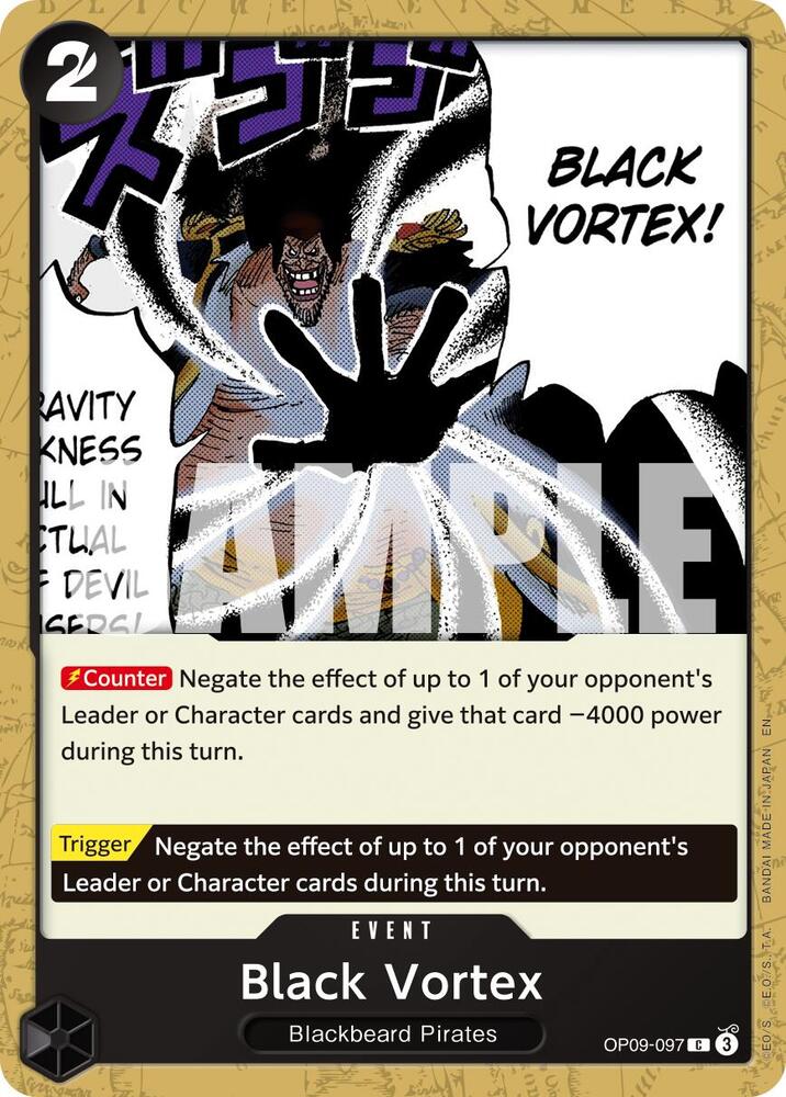 Black Vortex (Reprint) OP09-097 (Premium Booster -The Best- Vol. 2) 