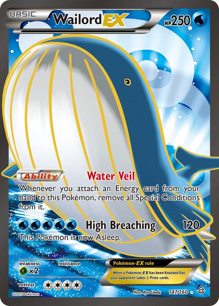 Wailord EX 147/160 (XY - Primal Clash)  - Holofoil