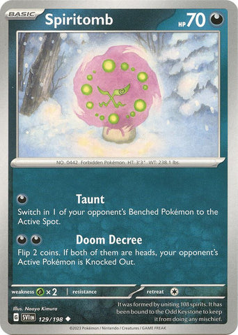 Spiritomb 129/198 (SV01: Scarlet & Violet Base Set) 