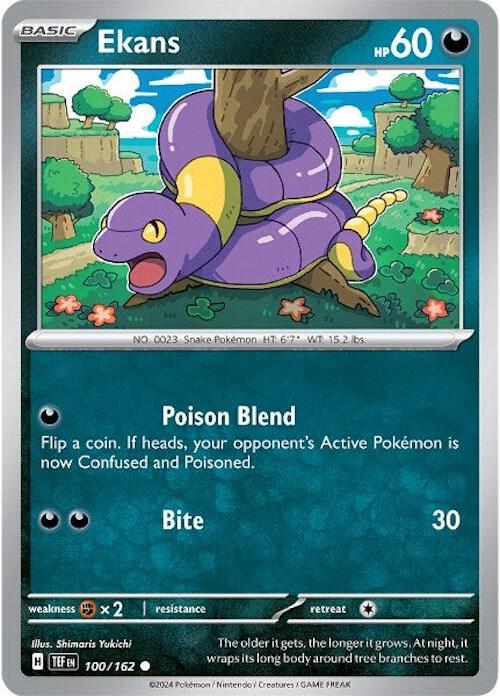 Ekans 100/162 (SV05: Temporal Forces)  - Reverse Holofoil
