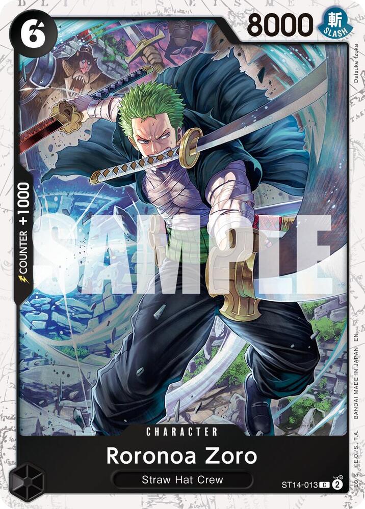 Roronoa Zoro ST14-013 (Premium Booster -The Best- Vol. 2)  - Pirate Foil