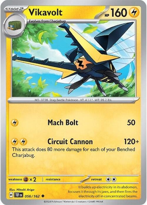 Vikavolt 056/162 (SV05: Temporal Forces)  - Reverse Holofoil