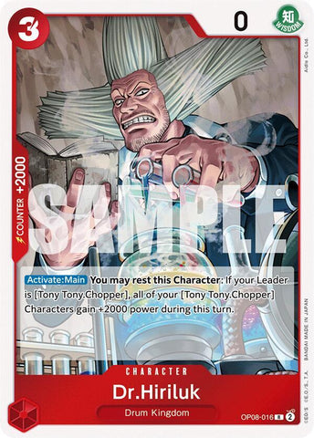 Dr.Hiriluk OP08-016 (Two Legends)  - Foil