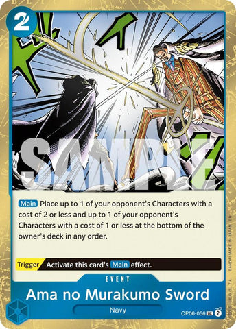 Ama no Murakumo Sword OP06-056 (Premium Booster -The Best- Vol. 2)  - Pirate Foil