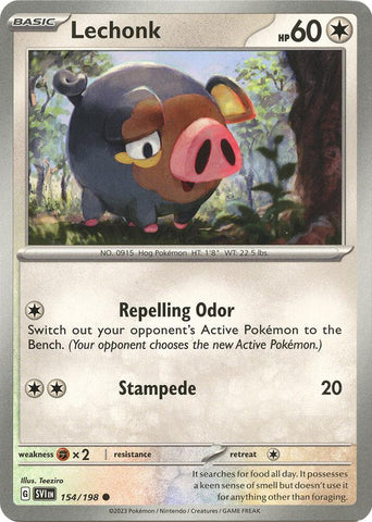 Lechonk 154/198 (SV01: Scarlet & Violet Base Set) 