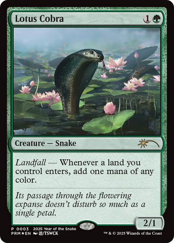Lotus Cobra (Year of the Snake 2025) [Standard Showdown Promos]