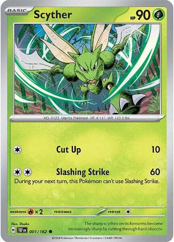 Scyther 001/162 (SV05: Temporal Forces)  - Reverse Holofoil