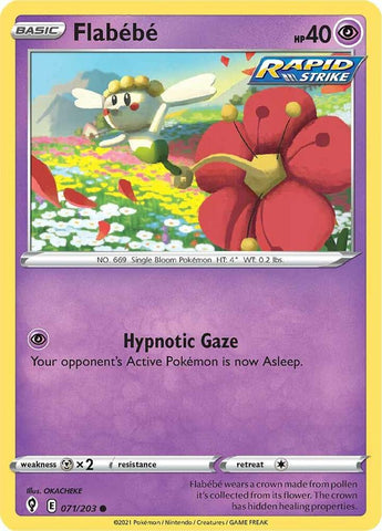 Flabebe 071/203 (SWSH07: Evolving Skies) 