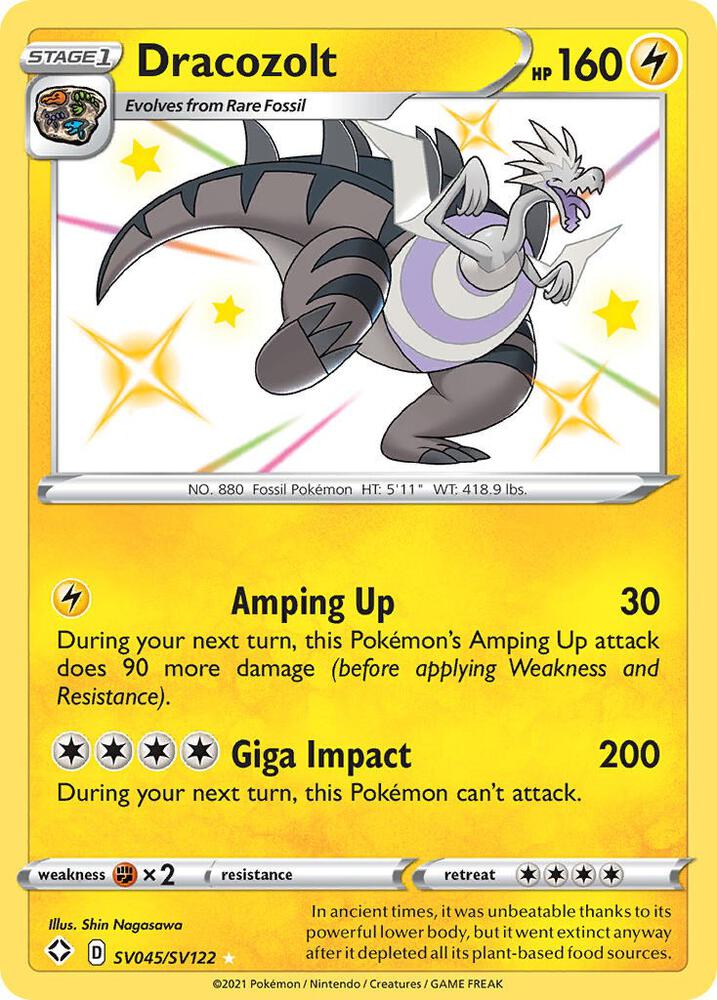 Dracozolt SV045/SV122 (Shining Fates: Shiny Vault)  - Holofoil